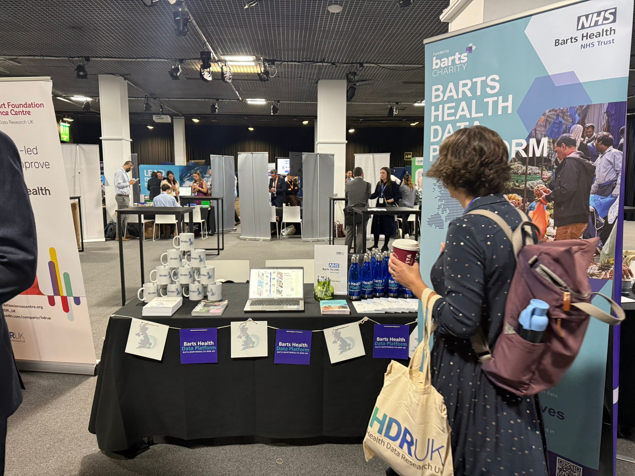 Barts Health Data Platform stand at the HDRUK meeting